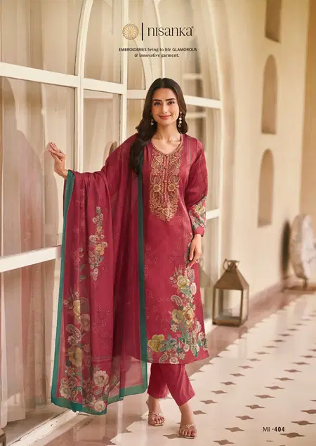 Miraal By Nisanka Lawn Cotton Dress Material Exporters In India